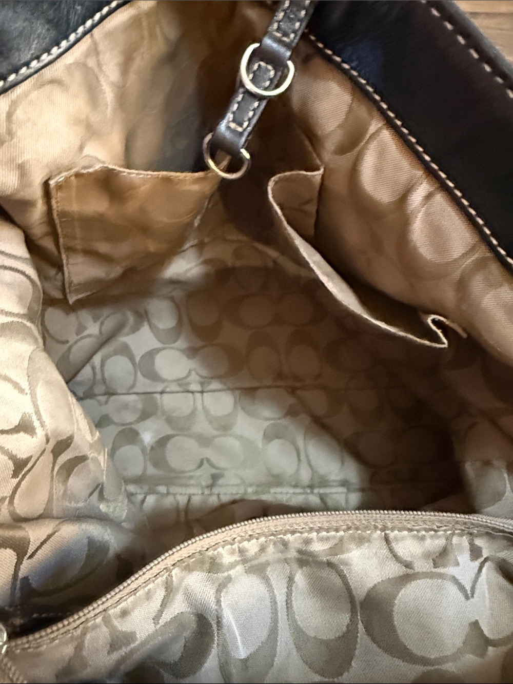 Coach Black Pebbled Leather Shoulder Hobo - Picture 14 of 14